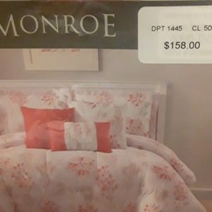 Seven piece comforter set